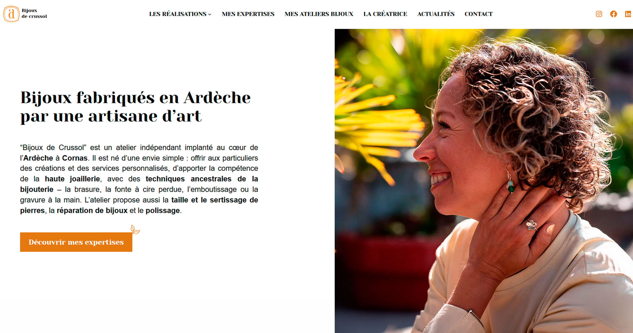 Création site internet pour artisan